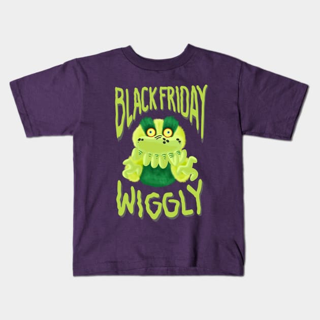 STARKID | BLACK FRIDAY WIGGLY Kids T-Shirt by ulricartistic